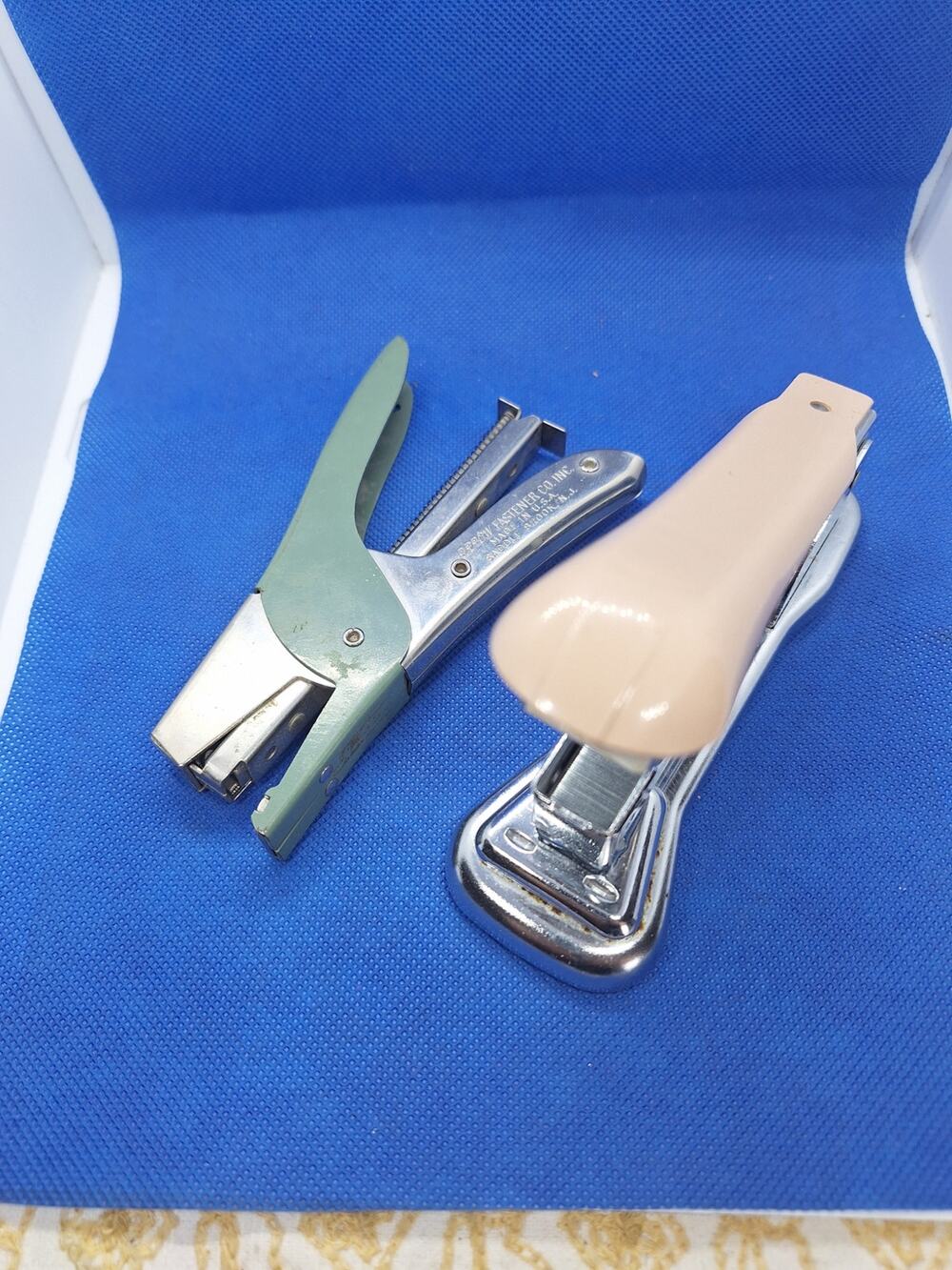 2)Staplers- ACE Cadet Lift Top Model 302 & ARROW FASTENER S66 Hand Staplers
